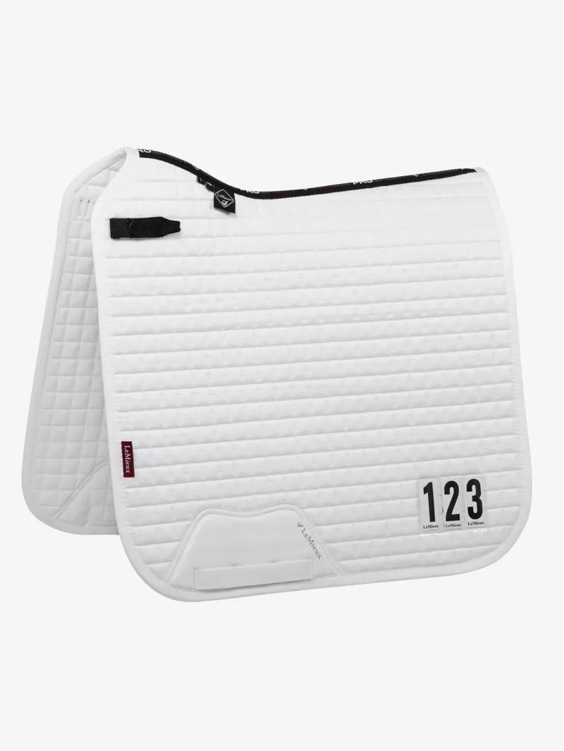 LeMieux Cotton Dressage Competition Square in White